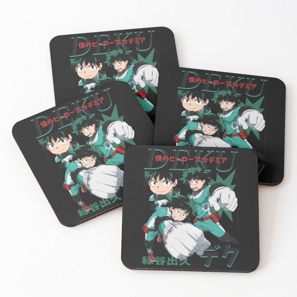Item preview, MHA Deku Action Poses Collage with Kanji Anime Performance T-Shirt designed and sold by NicholasSpencer.