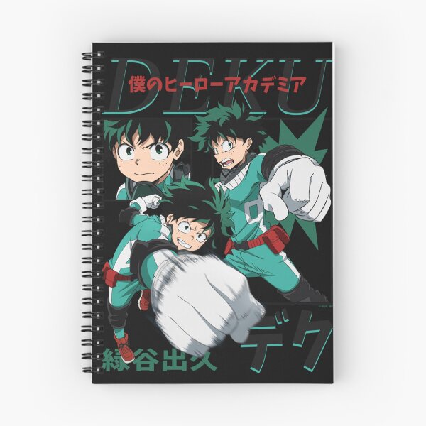 Item preview, MHA Deku Action Poses Collage with Kanji Anime Performance T-Shirt designed and sold by NicholasSpencer.