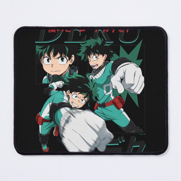 Item preview, MHA Deku Action Poses Collage with Kanji Anime Performance T-Shirt designed and sold by NicholasSpencer.