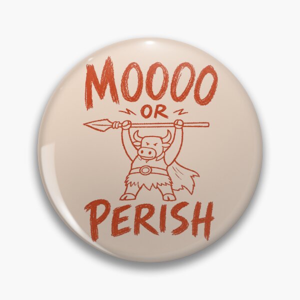 Item preview, Moo Or Perish Funny Serious Bull Warrior designed and sold by NosandEdgy.