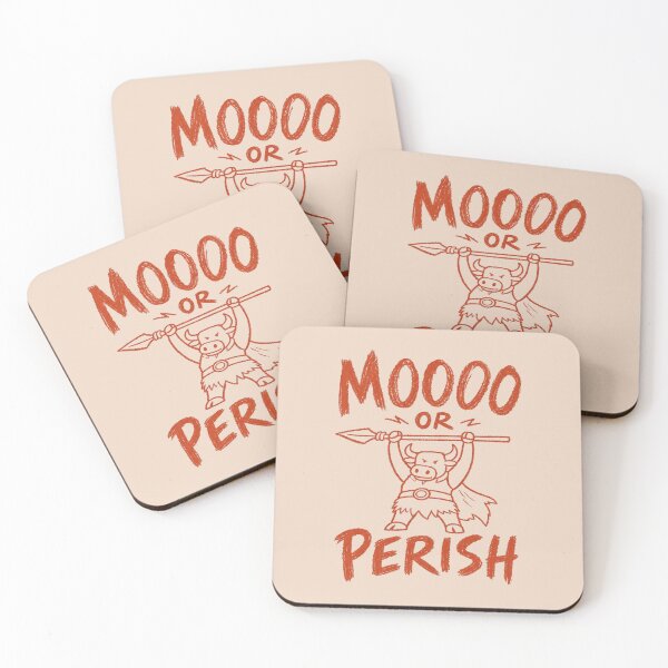 Item preview, Moo Or Perish Funny Serious Bull Warrior designed and sold by NosandEdgy.