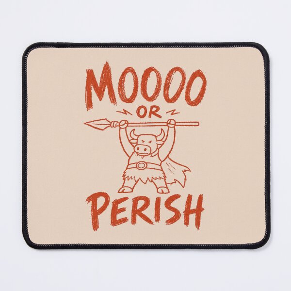 Item preview, Moo Or Perish Funny Serious Bull Warrior designed and sold by NosandEdgy.