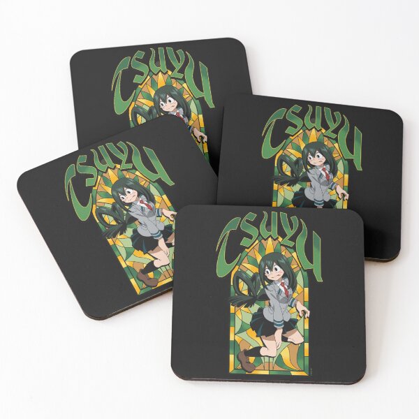 Item preview, MHA Tsuyu Stained Glass Window Anime Comfort Colors Crop Top designed and sold by NicholasSpencer.