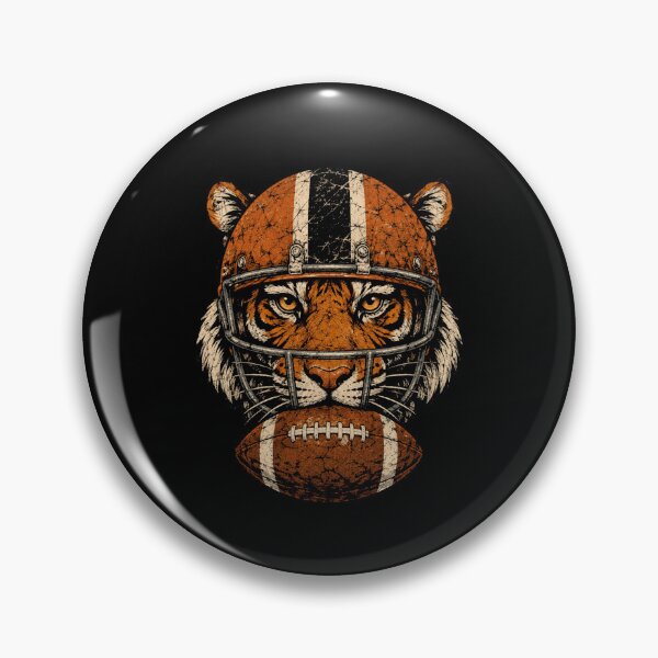 Item preview, Vintage Fierce Tiger Football Helmet designed and sold by Moizento.