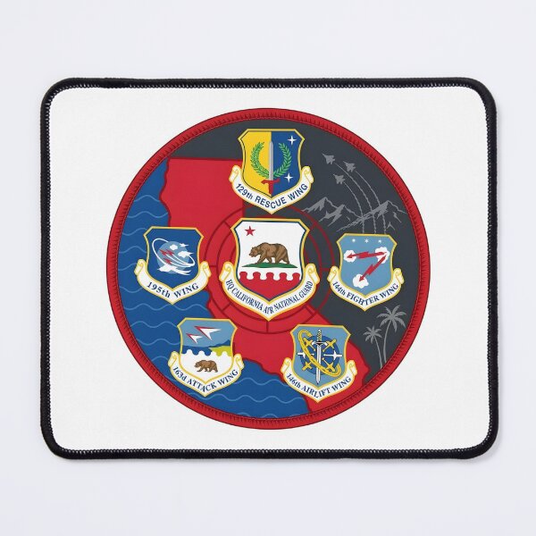 Item preview, HQ California Air National Guard and Wings Joint Emblem designed and sold by CharlieDesings.