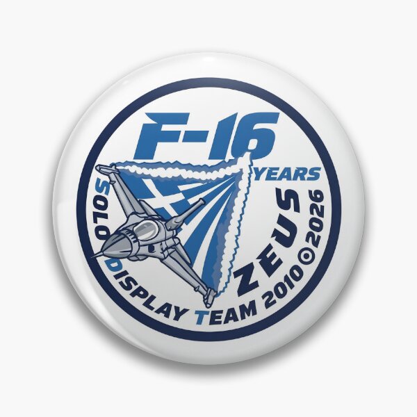 Item preview, Hellenic Air Force F-16 Zeus Solo Display Team Emblem designed and sold by CharlieDesings.
