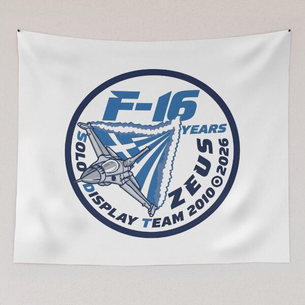 Item preview, Hellenic Air Force F-16 Zeus Solo Display Team Emblem designed and sold by CharlieDesings.