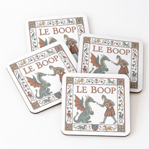 Item preview, Le Boop Dragon - Funny Knight and Dragon designed and sold by PearlArtss.