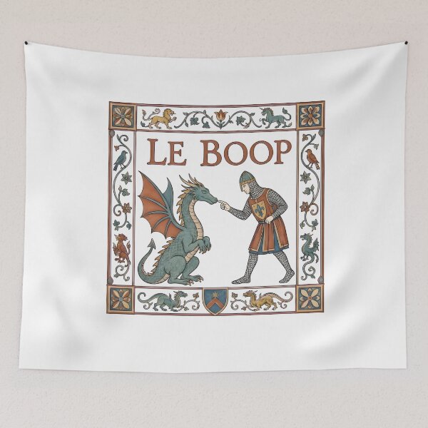 Item preview, Le Boop Dragon - Funny Knight and Dragon designed and sold by PearlArtss.