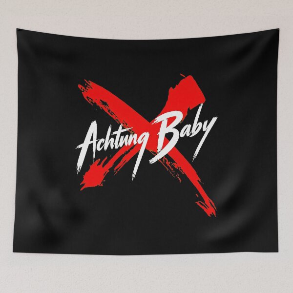 Item preview, Achtung Baby Grunge Red X designed and sold by HesseCove.