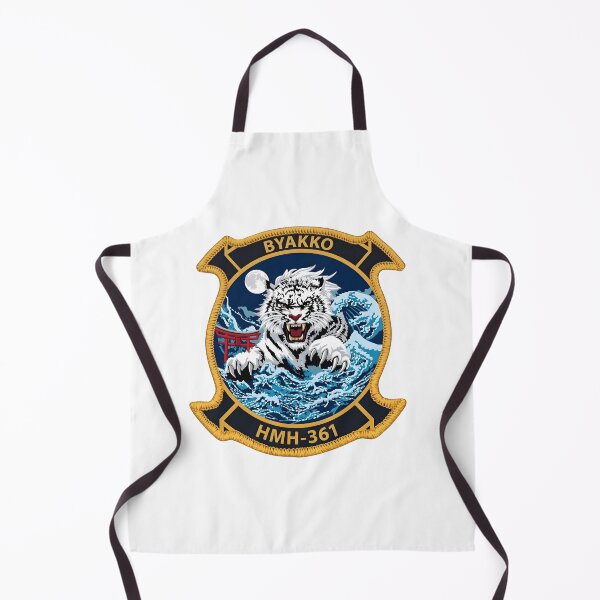 Item preview, USMC Marine Heavy Helicopter Squadron 361 HMH-361 Byakko Emblem designed and sold by CharlieDesings.