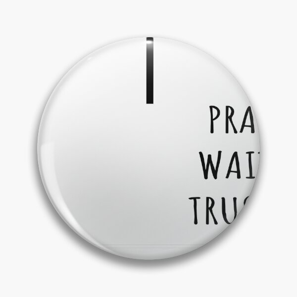 Item preview, Christian Design PRAY. WAIT. TRUST. designed and sold by CyberAngela.