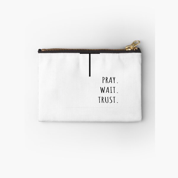 Item preview, Christian Design PRAY. WAIT. TRUST. designed and sold by CyberAngela.