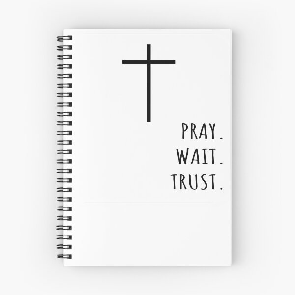 Item preview, Christian Design PRAY. WAIT. TRUST. designed and sold by CyberAngela.
