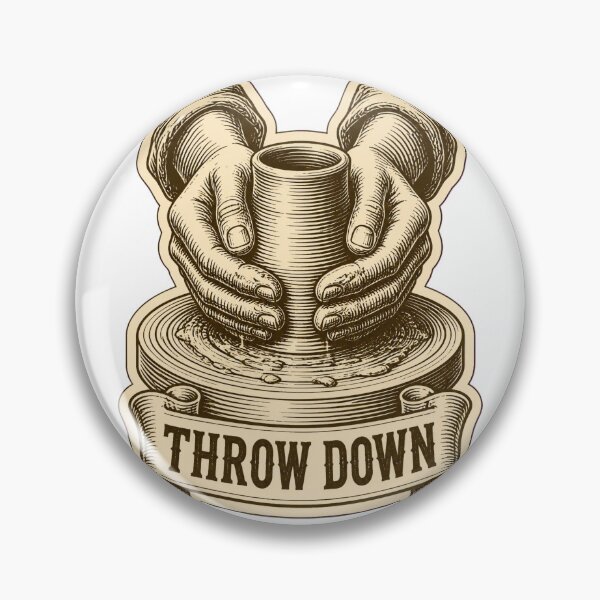 Item preview, Throw Down Funny Pottery Class | Ceramicist Potter Gift Pottery Humor designed and sold by StickyGuys.