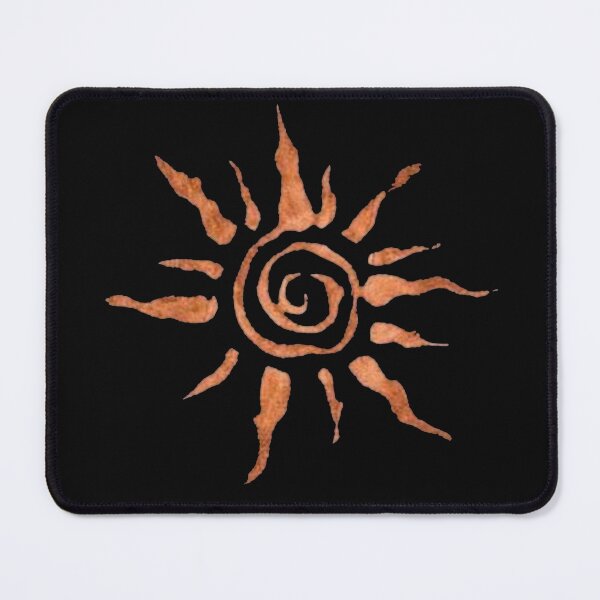 Item preview, Psychedelic Spiral Sun Retro Celestial Boho Vintage Graphic T-Shirt designed and sold by Banyvim.