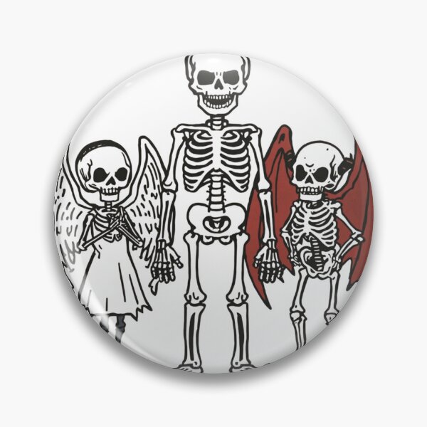 Item preview, Angel and Devil Skeleton Trio designed and sold by redblink store.