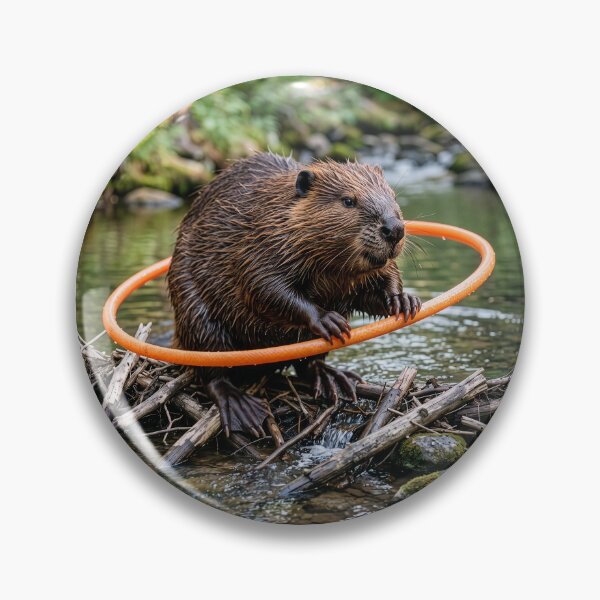 Item preview, Beaver Is a Hula Hoopin' Fool designed and sold by Tridentulus.