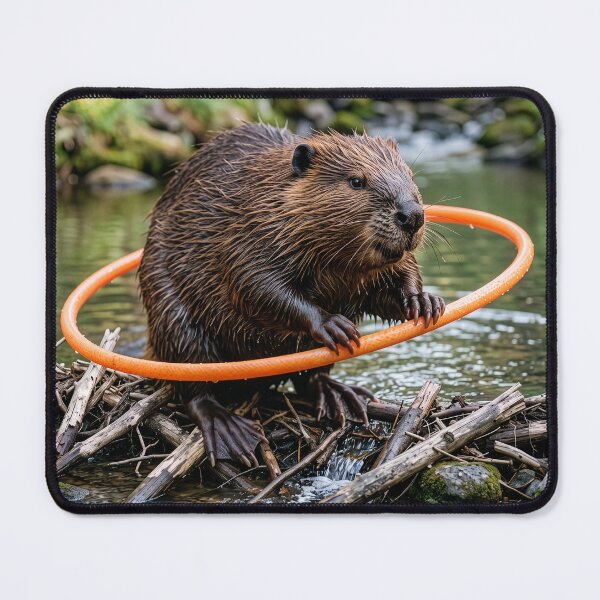 Item preview, Beaver Is a Hula Hoopin' Fool designed and sold by Tridentulus.