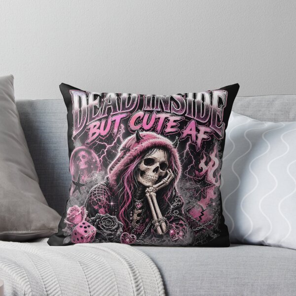 Item preview, Dead Inside But Cute AF Funny Spooky Goth Ghost Halloween  designed and sold by VernieOrtiz.