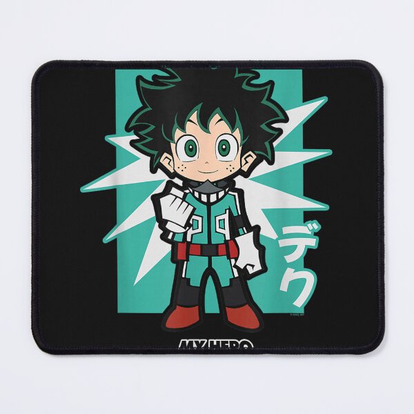 Item preview, MHA Chibi Deku Kanji and Starburst Anime T-Shirt designed and sold by NicholasSpencer.