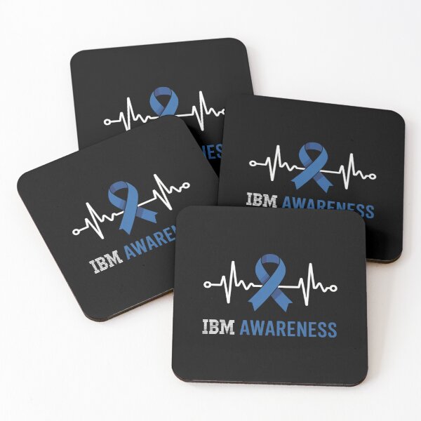 Item preview, Inclusion Body Myositis IBM Awareness Heartbeat Blue Ribbon designed and sold by apamictryArt.