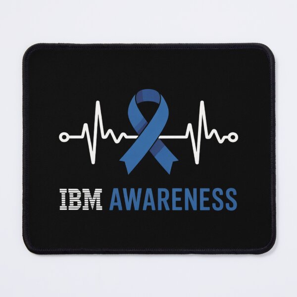 Item preview, Inclusion Body Myositis IBM Awareness Heartbeat Blue Ribbon designed and sold by apamictryArt.