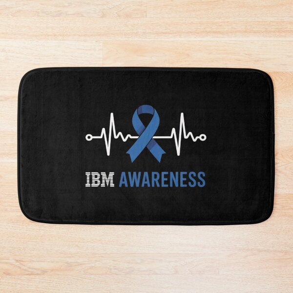 Item preview, Inclusion Body Myositis IBM Awareness Heartbeat Blue Ribbon designed and sold by apamictryArt.