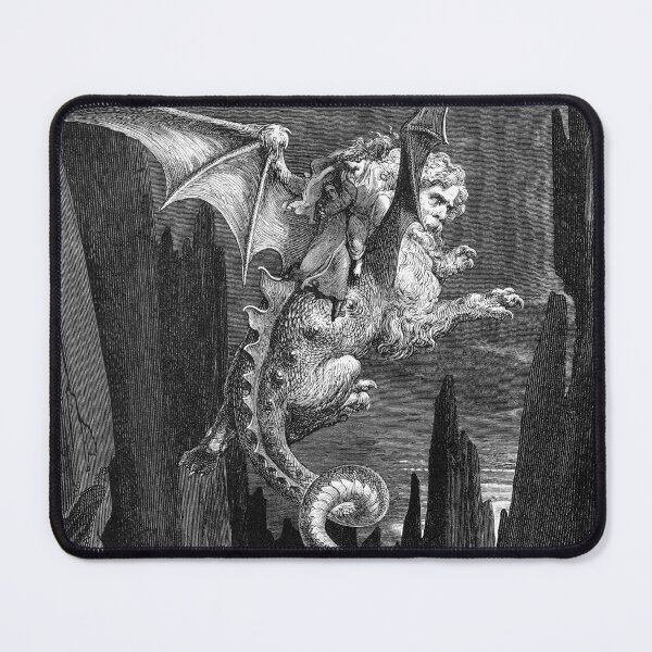 Item preview, The Flight of Geryon from Dante Alighieri's Divine Comedy, Inferno, by Gustave Doré designed and sold by The Gaping Maw.