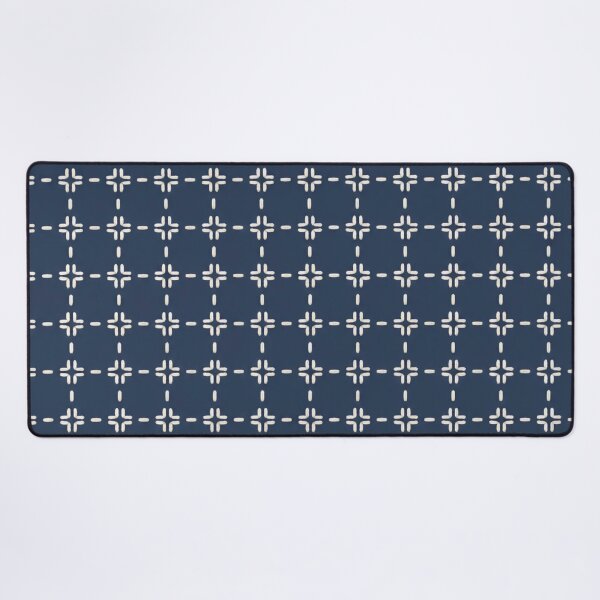 Item preview, Sashiko Komezashi Rice Stitch Seamless Pattern | Japanese Indigo Sashiko Embroidery designed and sold by StickyGuys.