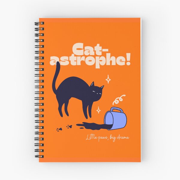 Item preview, Cat-astrophe! Cat post, black cat designed and sold by LiaJstudios.