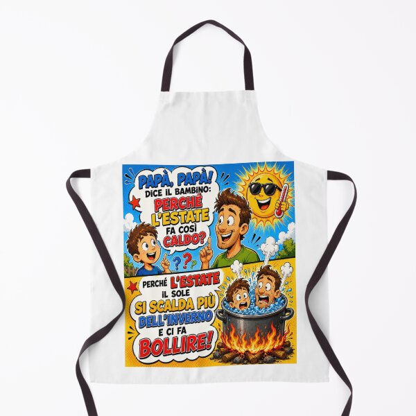 Item preview, Funny Summer – Dad and Kid Cartoon Joke designed and sold by RipantinaFantasy .