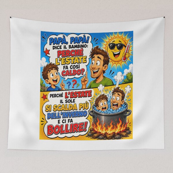 Item preview, Funny Summer – Dad and Kid Cartoon Joke designed and sold by RipantinaFantasy .