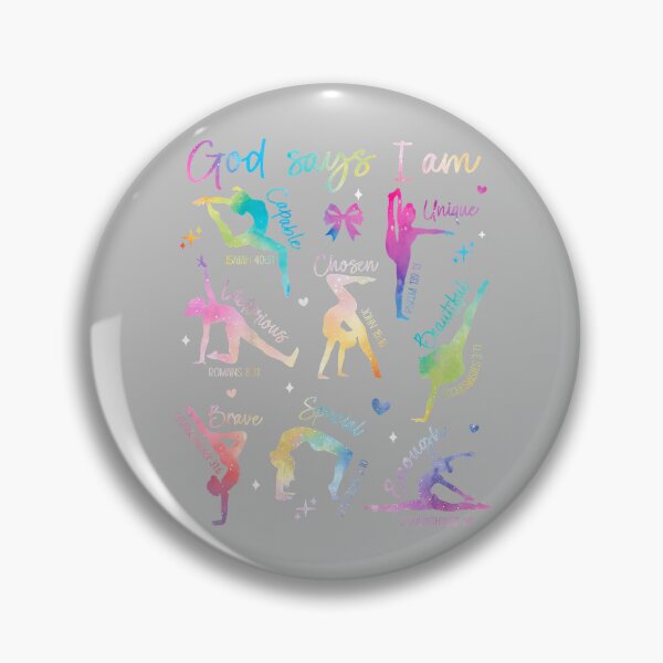Item preview, God Says I Am Gymnastic Christian Girls Teens Kids Cartwheel designed and sold by mjohnson9.