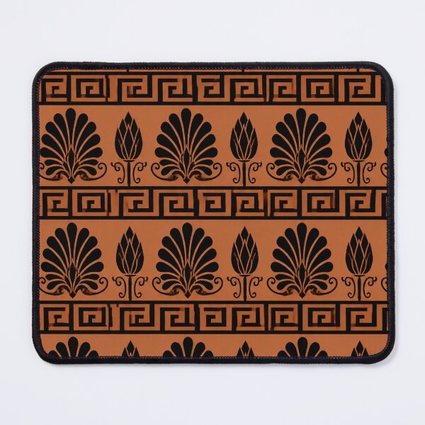 Item preview, Greek Meander and Palmette Seamless Pattern | Ancient Greek Black Figure Pottery designed and sold by StickyGuys.