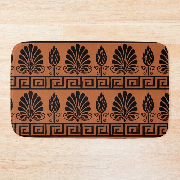Item preview, Greek Meander and Palmette Seamless Pattern | Ancient Greek Black Figure Pottery designed and sold by StickyGuys.