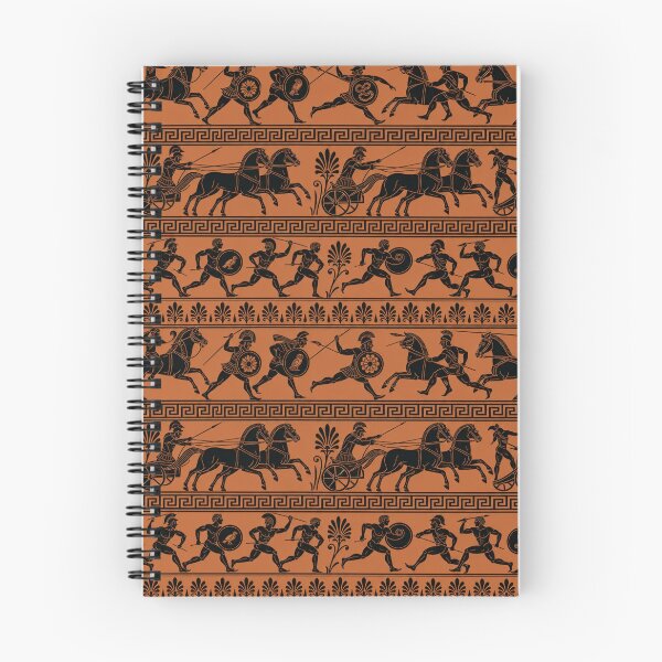 Item preview, Greek Black Figure Amphora Seamless Pattern | Ancient Greek Black Figure Pottery designed and sold by StickyGuys.