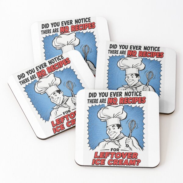 Item preview, Funny No Recipes for Leftover Ice Cream Shirt designed and sold by Mad Axle Studios.