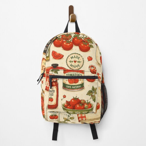 Item preview, Retro Tomato Kitchen Seamless Pattern – Vintage Farmhouse Food & Cottagecore Design designed and sold by RJACreative.