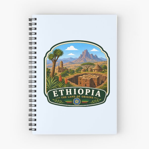 Item preview, Ethiopia, Lalibela Rock Church & Highlands Landscape designed and sold by Myra365Art.