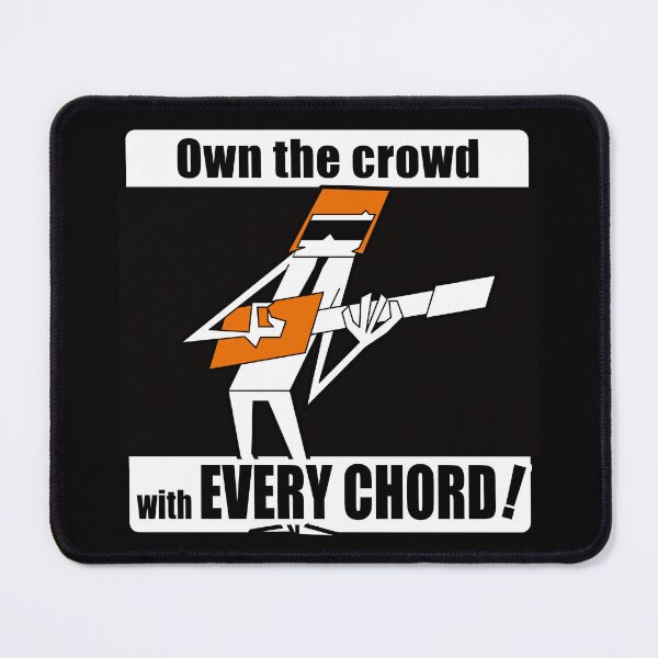 Item preview, British Rock Frontman Silhouette — Guitar Stage Art(WHITE) designed and sold by R-T-Gracie.