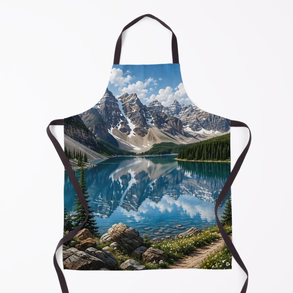 Item preview, Moraine Lake AI Art Mountain Landscape Puzzle designed and sold by BorenStore.