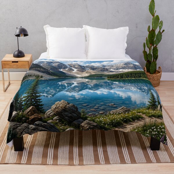 Item preview, Moraine Lake AI Art Mountain Landscape Puzzle designed and sold by BorenStore.