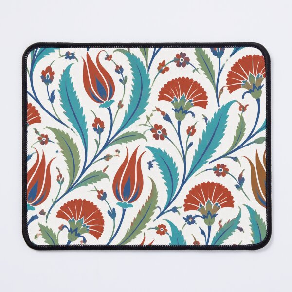 Item preview, Iznik Tulips and Carnations Seamless Pattern | Ottoman Iznik Ceramic Tile designed and sold by StickyGuys.