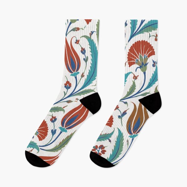 Item preview, Iznik Tulips and Carnations Seamless Pattern | Ottoman Iznik Ceramic Tile designed and sold by StickyGuys.