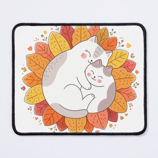 Item preview, Mother and daughter cats in fall designed and sold by Kitty-and-Cat.