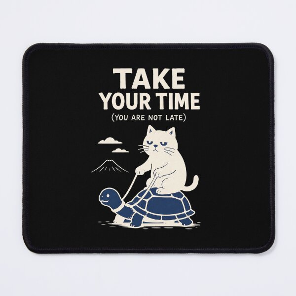 Item preview, Cat Riding Snail — "Slow Is Still Progress" designed and sold by Mystic & Celestial Art.