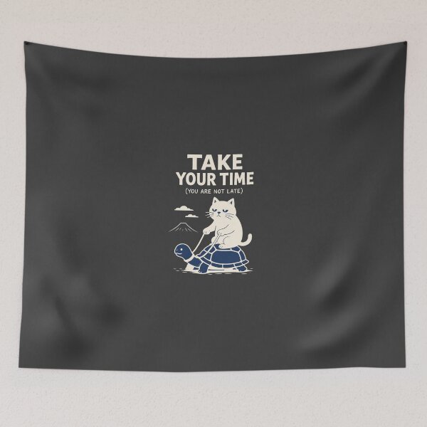 Item preview, Cat Riding Snail — "Slow Is Still Progress" designed and sold by Mystic & Celestial Art.