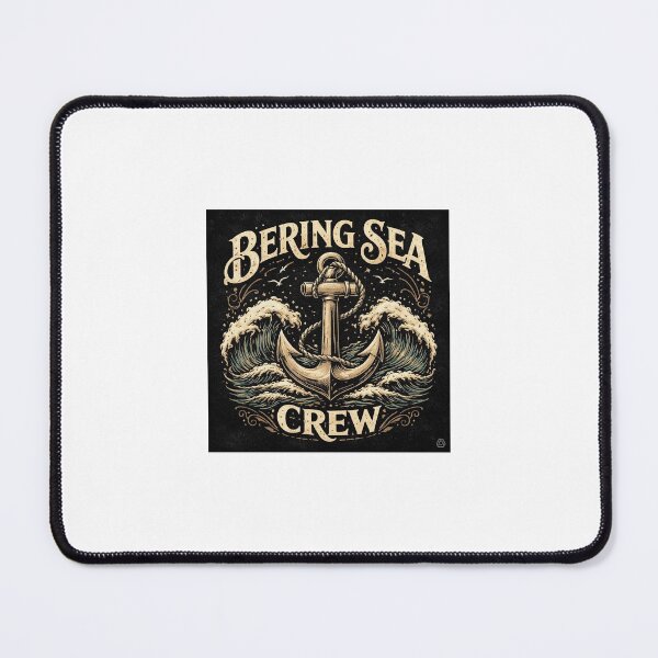 Item preview, Bering Sea Crew Vintage Anchor Nautical Retro Ocean T-Shirt designed and sold by TrendyWaveCo.
