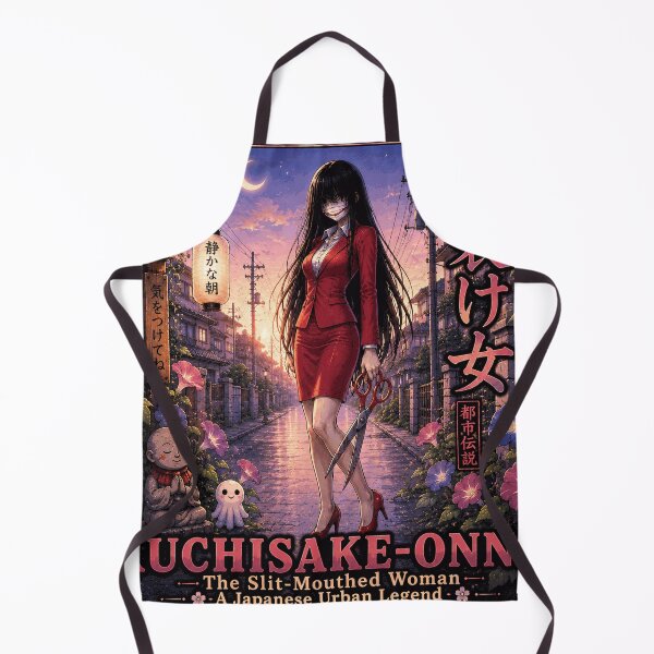 Item preview, Kuchisake-Onna - The Slit-Mouthed Woman Japanese Urban Legend Horror designed and sold by Handcan.